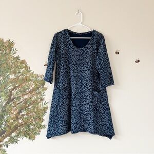 Fresh produce navy dress medium